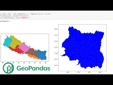 Geopandas for absolutely beginner | Geospatial analysis with python | GeoDev thumbnail