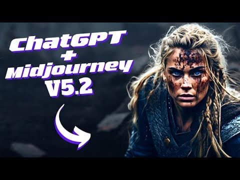 Midjourney V5.2 + ChatGPT = BIG Upgrade (New Zoom Feature) thumbnail