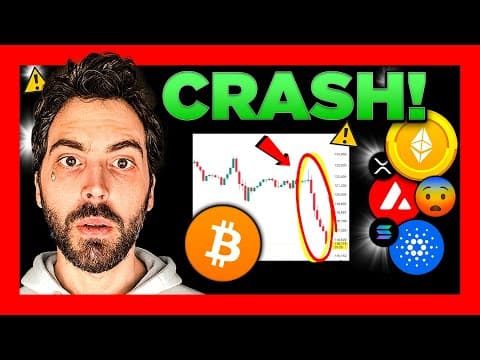 BIGGEST Cryptocurrency Market CRASH!! What Happens Next?? thumbnail