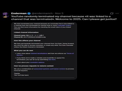 Latest Youtube Ban Wave is Nuts thumbnail