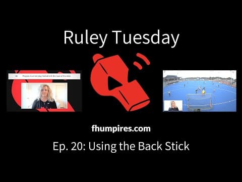 Using the Back Stick | How to Apply the Rules of Hockey | RuleyTuesday Ep. 20 thumbnail