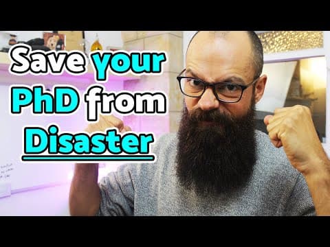 Save your PhD from disaster - it's not as bad as you think! thumbnail
