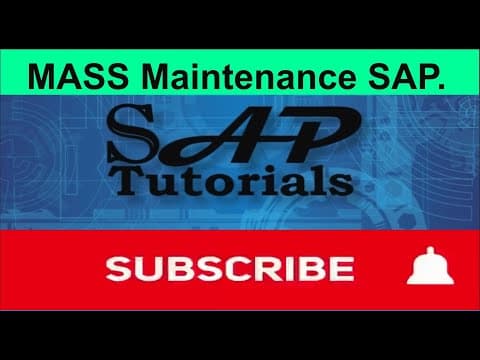 33.02) MASS - Mass maintenance in SAP MM (ECC / S4 HANA). thumbnail