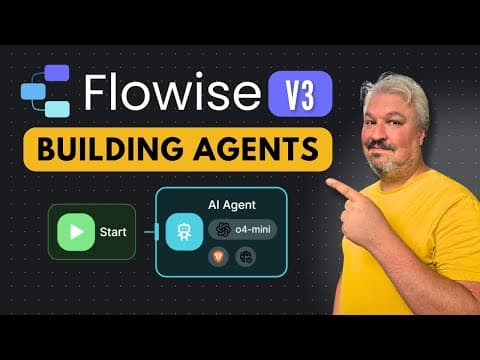 YOU WON'T BELIEVE How Simple Building AI Agents Gets with Flowise v3 thumbnail