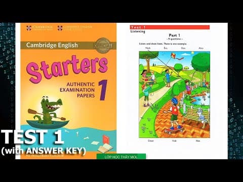 Starters 1 TEST 1 - Listening Tests 1 | Lớp Học Thầy Mol thumbnail