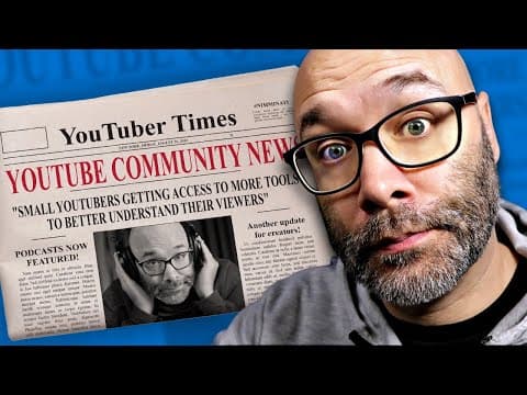 YouTube Giving Small Channels More Tools and More - YouTuber News thumbnail