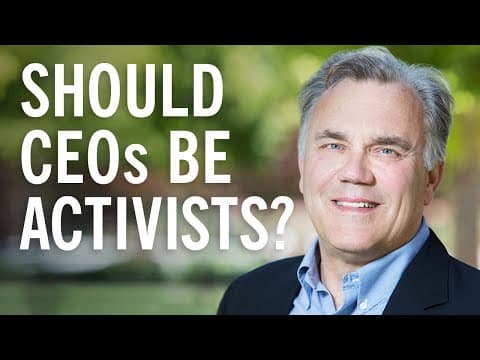 Should CEOs Take a Stance on Controversial Topics? thumbnail