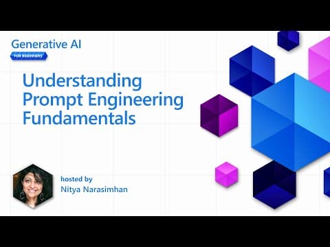 Understanding Prompt Engineering Fundamentals [Pt 4] | Generative AI for Beginners thumbnail