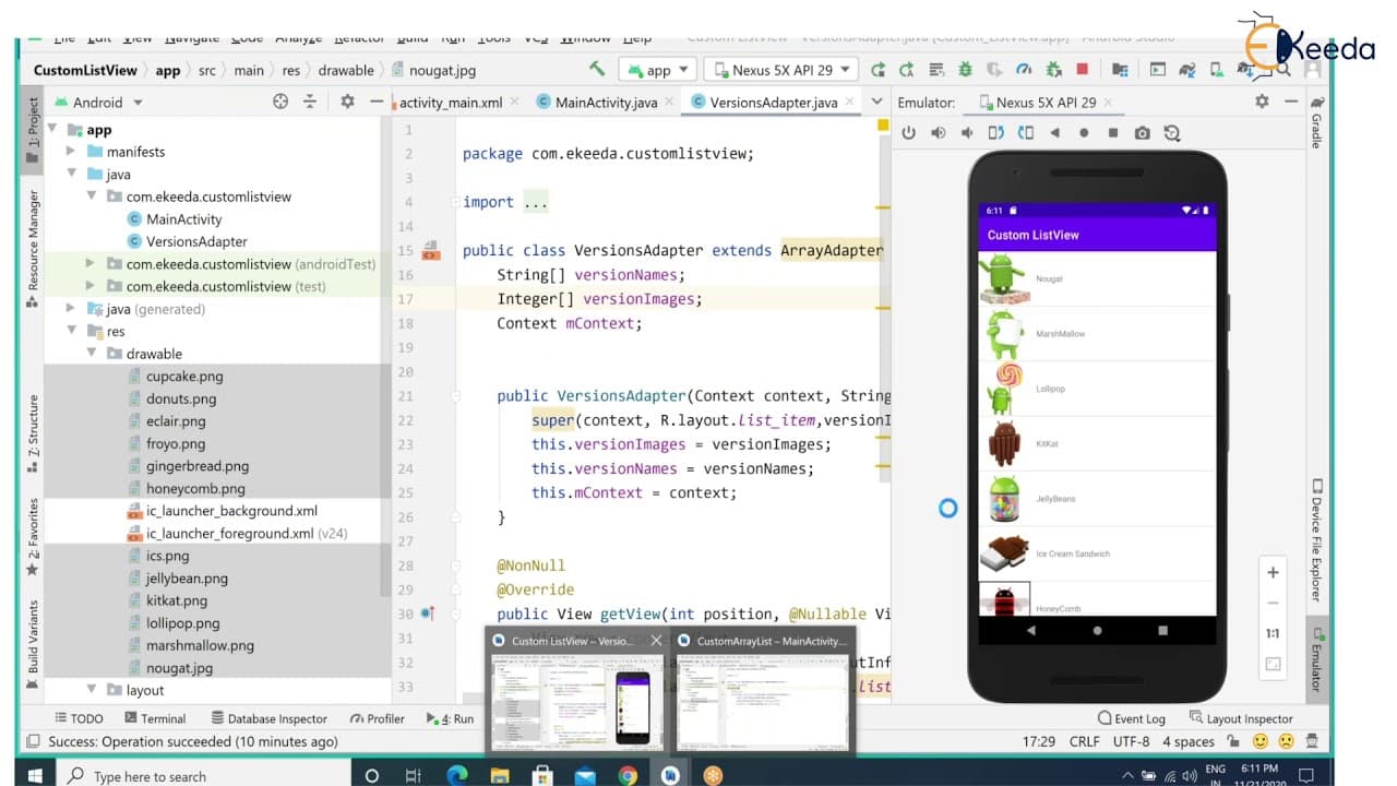 YouTube video player