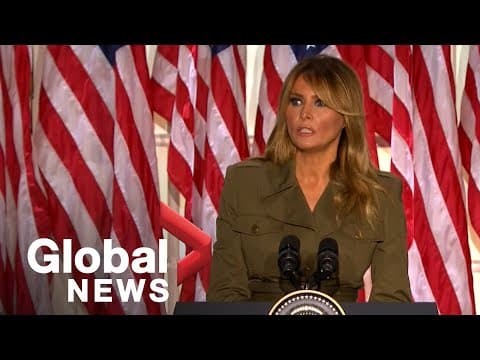 First Lady Melania Trump expresses sympathy for coronavirus victims in RNC address | FULL SPEECH thumbnail