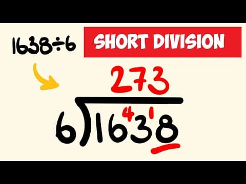 What Is the Easiest Method for Short Division? thumbnail