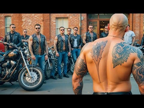 Arrogant motorcycle gang makes a big mistake messing with this ex-cop thumbnail