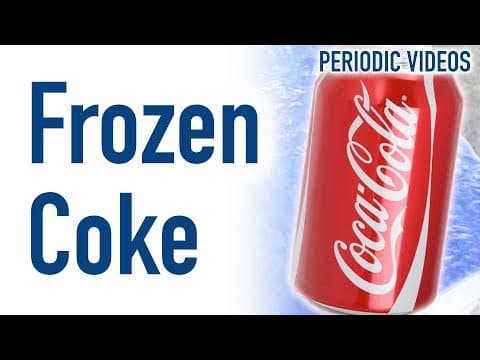 Can of Coke in Liquid Nitrogen - Periodic Table of Videos thumbnail