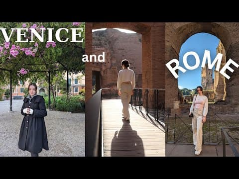 ITALY TRAVEL VLOG ✈️🏛️ exploring Venice & Rome thumbnail