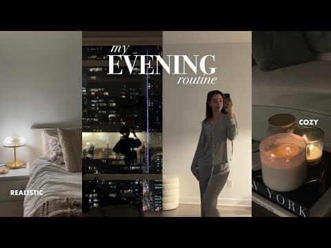 NIGHT ROUTINE (2024): my realistic 5 to 9pm evening, cozy, aesthetic, self care thumbnail