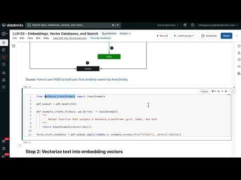 LLM Module 2 - Embeddings, Vector Databases, and Search | 2.8.1 Notebook Demo Part 1 thumbnail