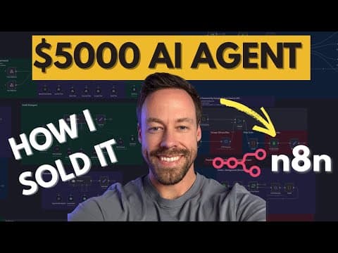 How I Built & Sold a $5,000 RAG AI Agent With n8n thumbnail