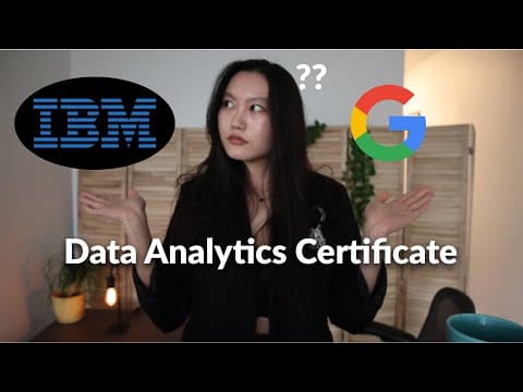 What's the best certificate for data analysts? Google vs IBM Data Analyst Certificate thumbnail