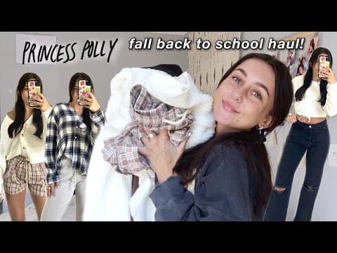 FALL CLOTHING TRY ON HAUL (ft. princess polly) thumbnail