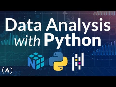 Data Analysis with Python Course - Numpy, Pandas, Data Visualization thumbnail