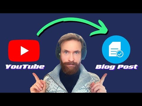 ChatGPT-4 Workflow: YouTube to Blog Post in Under 1 Hour | Step-by-Step thumbnail