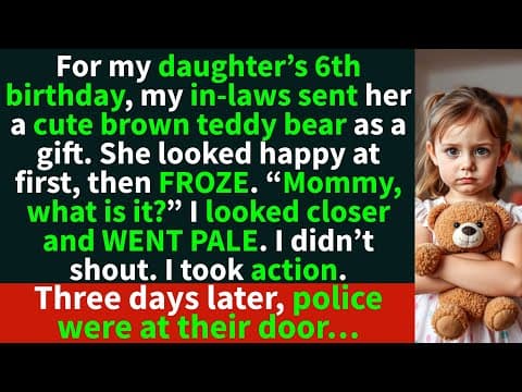 For my daughter’s 6th birthday, my in-laws sent her a cute teddy bear. I looked at it and went PALE thumbnail