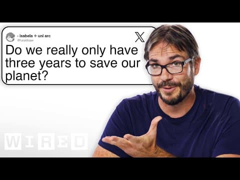 Climate Scientist Answers Earth Questions From Twitter | Tech Support | WIRED thumbnail