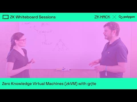 ZK Whiteboard Sessions – Module Seven: Zero Knowledge Virtual Machines (zkVM) with grjte thumbnail