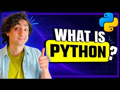 What is Python (Visually Explained) | How It Works and How to Learn It | #Python Course 1 thumbnail