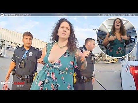 Disturbed Woman Kicked Off Airplane for Outrageous Behavior thumbnail
