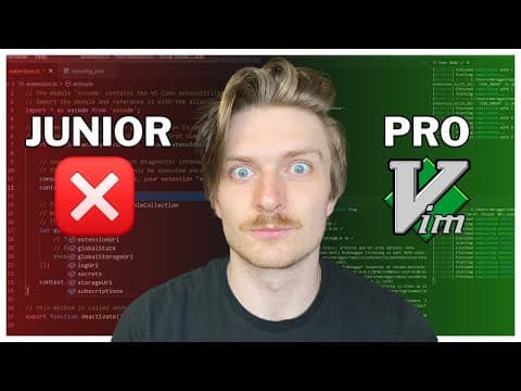 Mastering VIM Motions in VSCode (Mouseless development) thumbnail