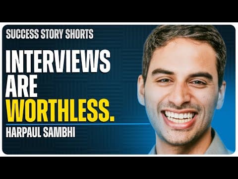 The Hiring Process That Got SpaceX’s Attention | Harpaul Sambhi - Careerify Founder thumbnail