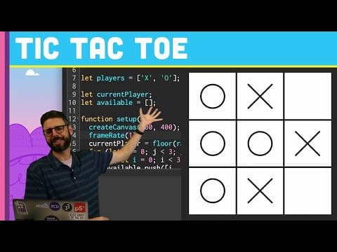 Tic Tac Toe in p5.js (Coding Challenge 149) thumbnail