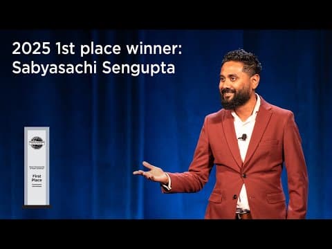2025 Toastmasters World Champion of Public Speaking: Sabyasachi Sengupta thumbnail