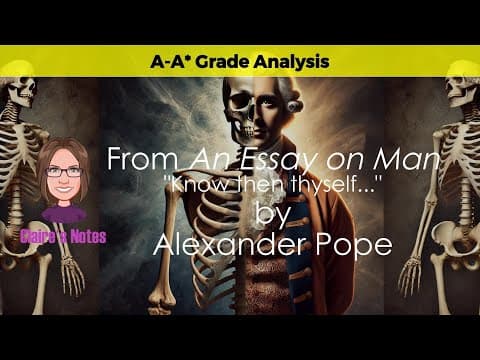 Maximise Your Exam Marks with 'An Essay on Man' by Alexander Pope: Key Themes Explained thumbnail