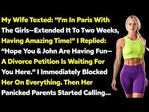 Wife Said “Don’t Be Controlling” Before Going To Paris—Then I Saw Her Stories. Cheating Wife Story. thumbnail