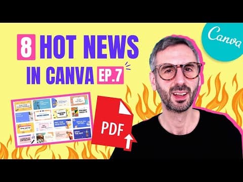 NEW: Edit PDF files, Restore Button, Social Media Video templates | What's HOT in Canva 🔥 [Ep. 07] thumbnail