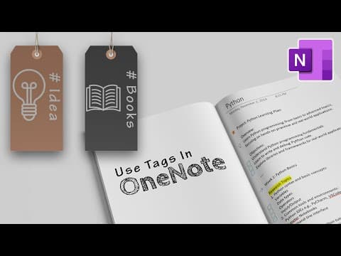 How to use Tags in OneNote 2025 thumbnail