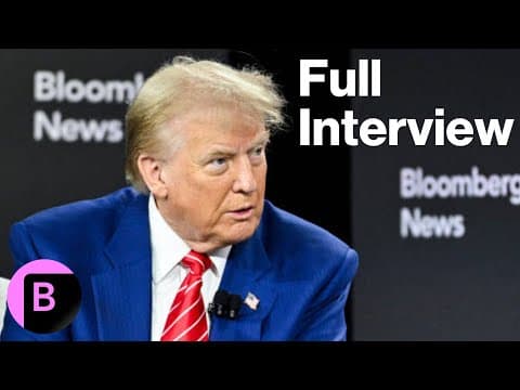 Donald Trump Full Interview Live on Bloomberg thumbnail