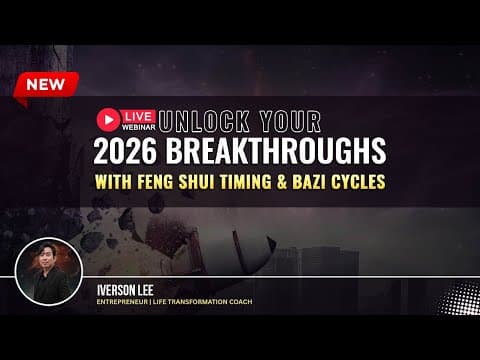 Unlock Your 2026 Breakthroughs with Feng Shui Timing & BaZi Cycles thumbnail