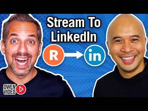 How to Live Stream on Linkedin Live with Restream (Tutorial) thumbnail