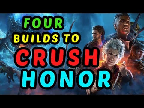 The BEST PARTY In Baldur's Gate 3 - Honor Mode Full Party Build Guide thumbnail