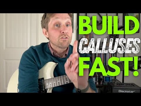 How to Build Up Calluses for Guitar Fast! - Tiny Tuesday Tips with sTuart! thumbnail