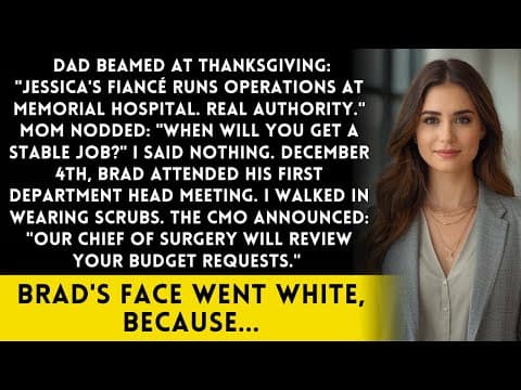Dad Bragged My Daughter's Fiancé Is A Hospital Administrator I'm The Surgeon Who Controls His Budget thumbnail