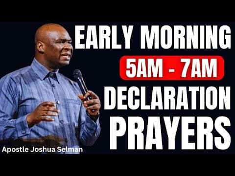 ACTIVATING PRAYER MORNING BLESSINGS TO PROSPER AS YOU START YOUR DAY | APOSTLE JOSHUA SELMAN thumbnail