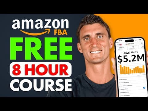 FREE Amazon FBA Course | COMPLETE Step by Step Tutorial For Beginners 2026 thumbnail
