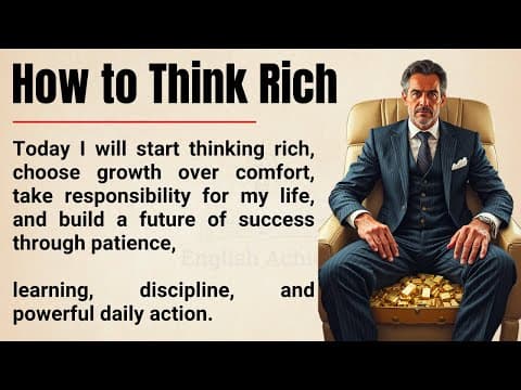 Think Rich, Live Rich: 10 Mindset Shifts to Change Your Life 🔥 || Improve Your English ✅ thumbnail
