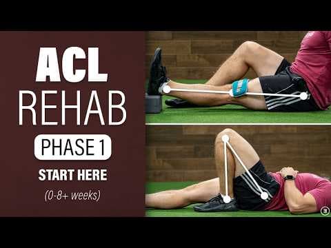 ACL Rehab: Phase 1 | 0 To 8+ Weeks (Education | Strengthening & Range of Motion Exercises | Walking) thumbnail