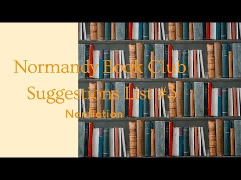 Normandy Book Club Suggestions List #3 Nonfiction thumbnail