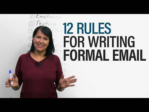 How to Write a Formal Email: 12 Rules thumbnail